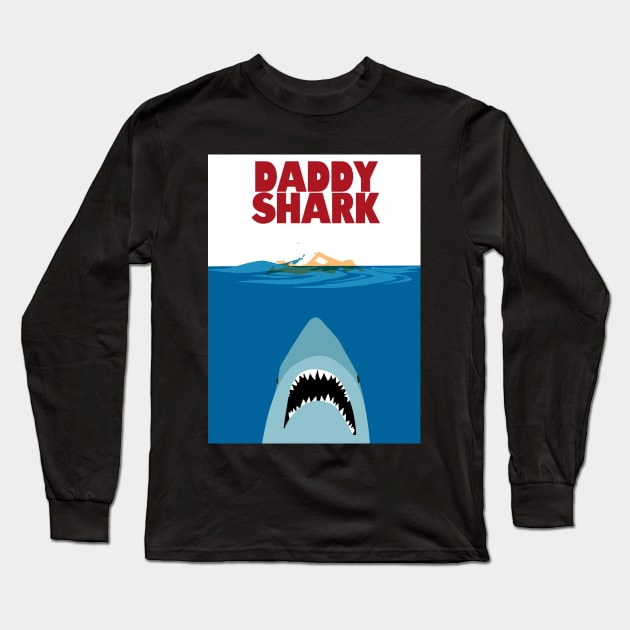 Daddy Shark Parody by histrionicole Long Sleeve T-Shirt by iconicole